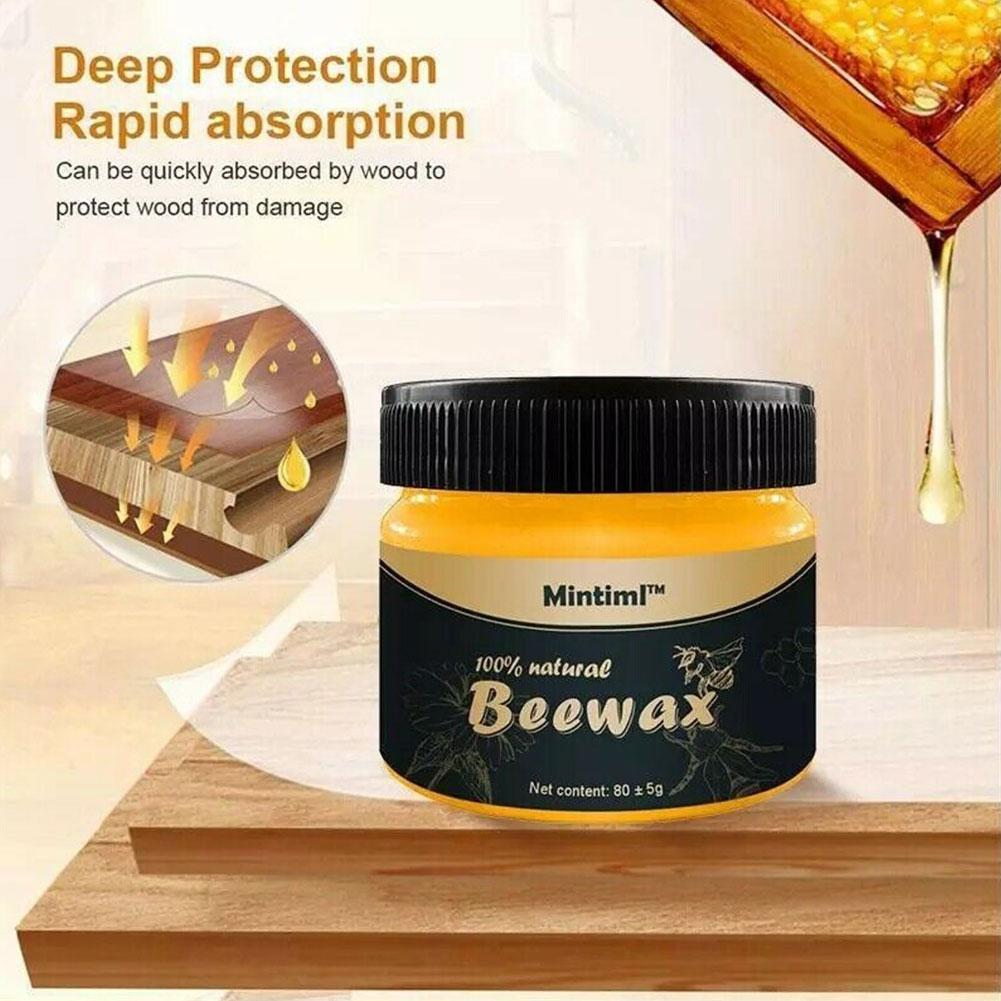 Beewax Polish for Furniture 85ml - Polish & Shiner for Wooden Things