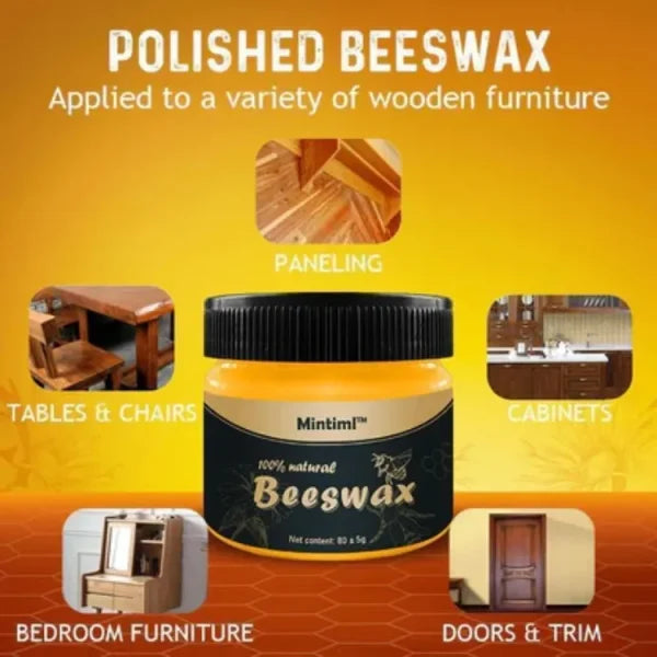 Beewax Polish for Furniture 85ml - Polish & Shiner for Wooden Things